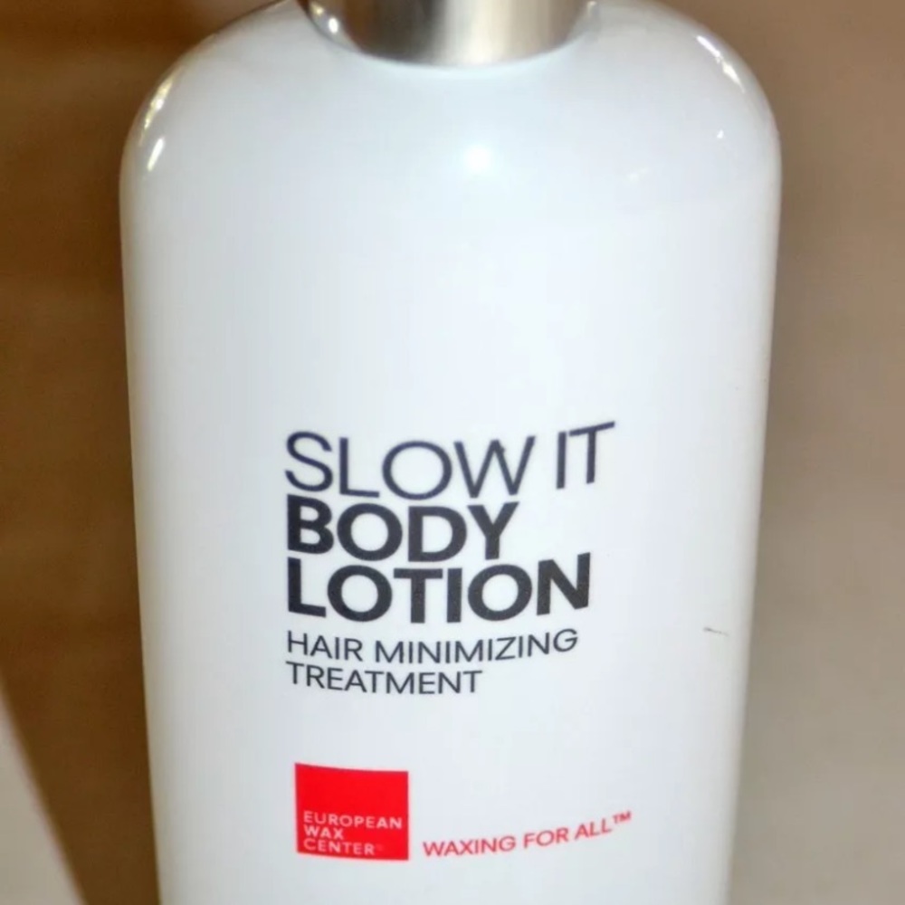 Two bottles of slow it body lotion